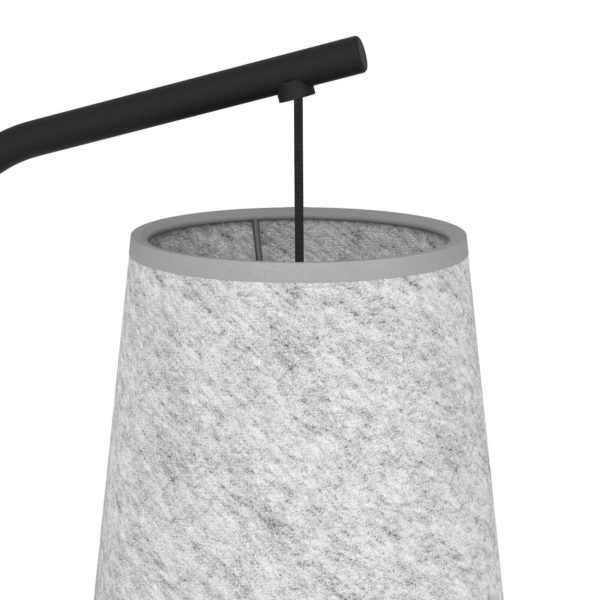 EGLO Lampe sur pied Alsager avec abat-jour en feutre EGLO