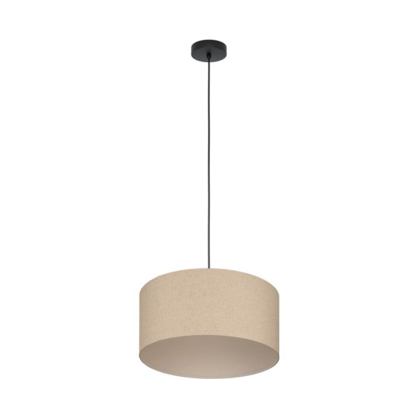EGLO Suspension Feniglia avec abat-jour en lin naturel EGLO