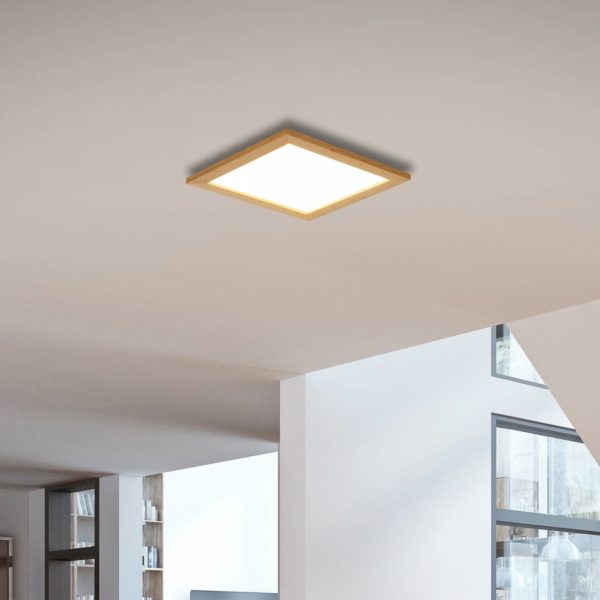 Quitani Panneau LED Aurinor, chêne naturel, 45 cm quitani