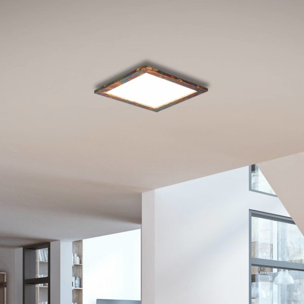 Quitani Panneau LED Aurinor, doré, 45 cm quitani