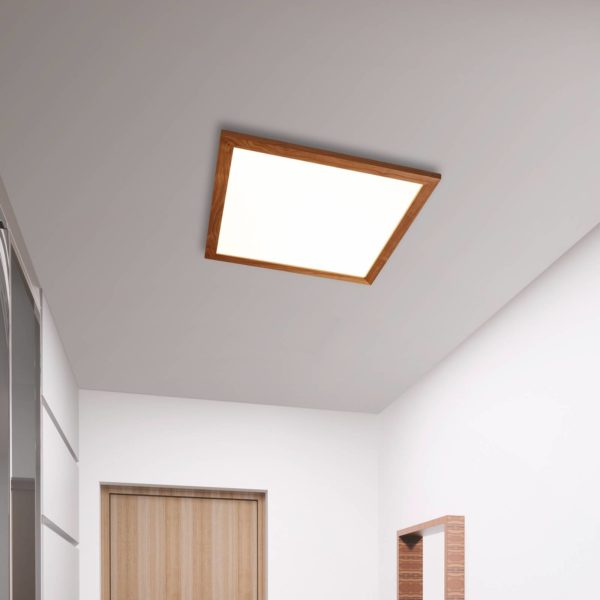 Quitani Panneau LED Aurinor, noyer, 68 cm quitani