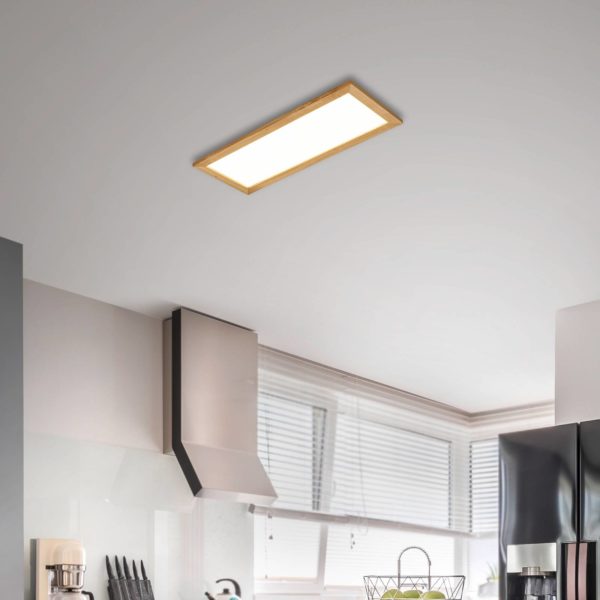 Quitani Panneau LED Aurinor, chêne naturel, 86 cm quitani