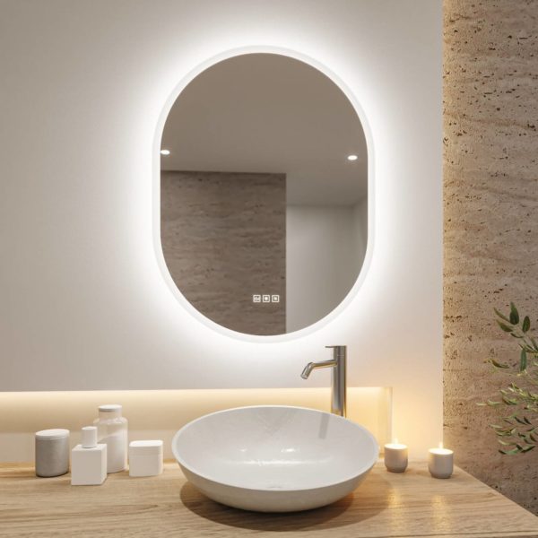 Paulmann Mirra miroir mural 80×60 cm CCT dim blanc Paulmann