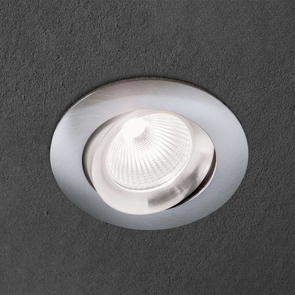 Orion Spot encastré Choice aluminium, inclinable, satiné Orion