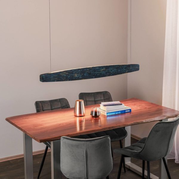 Quitani Lysia suspension LED, oxydée/noire, 118 cm quitani