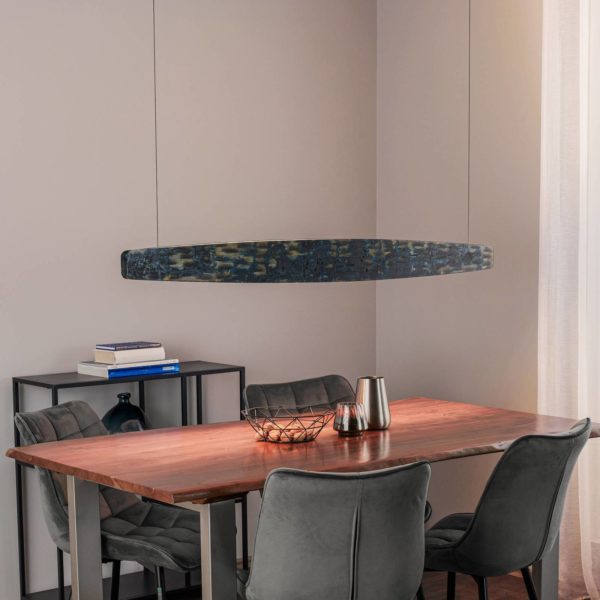 Quitani Lysia suspension LED, oxydée/noire, 148 cm quitani