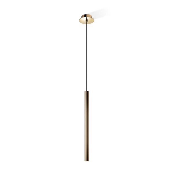 Decor Walther Pipe 1 suspension LED, laiton Decor Walther