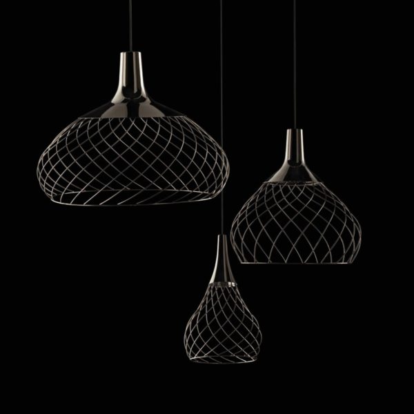 Stilnovo Mongolfier P3 suspension LED, noire Stilnovo