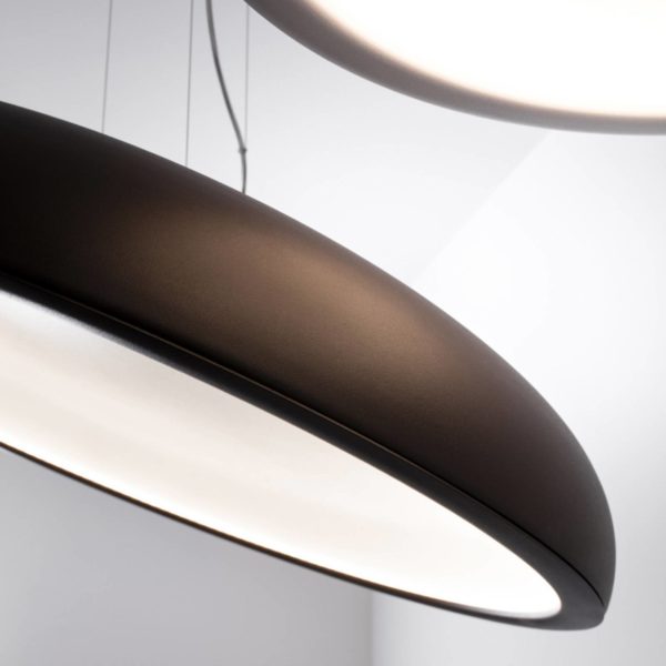 Stilnovo Reflexio LED suspension, Ø46cm, noir Stilnovo