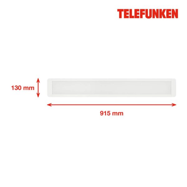 Telefunken Panneau LED Poel longueur 91,5 cm 37 W blanc 840 Telefunken