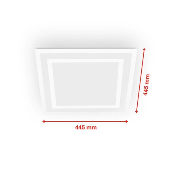 Telefunken Panneau LED Framelight Remote blanc CCT RVB 45x45cm Telefunken