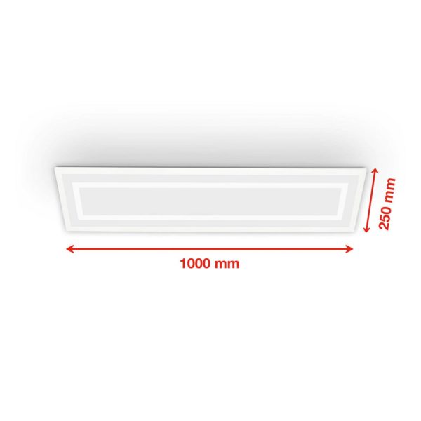 Telefunken Panneau LED Framelight Remote blanc CCT RVB 100x25cm Telefunken