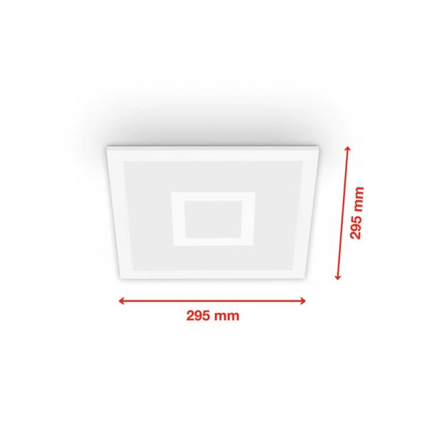 Telefunken Panneau LED Centerlight blanc Télécommande CCT RVB 30x30cm Telefunken
