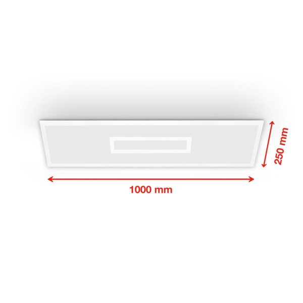 Telefunken Panneau LED Centerlight blanc Télécommande CCT RVB 100x25cm Telefunken