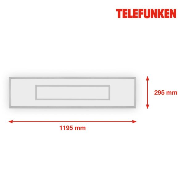 Telefunken Panneau LED Magic Cento argent CCT RVB 120x30cm Telefunken