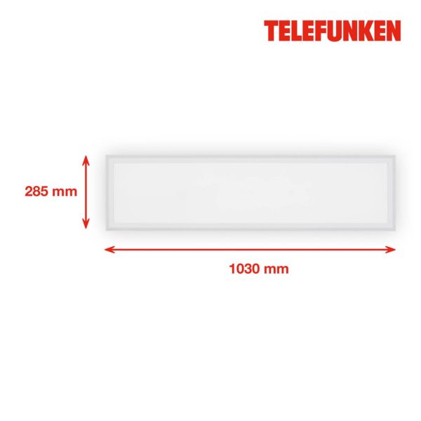 Telefunken Panneau LED Magic Framelight blanc CCT RVB 29×103 Telefunken