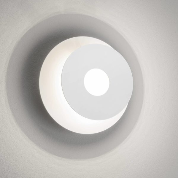 FISCHER & HONSEL Applique LED Hennes, Ø 18 cm, blanche FISCHER & HONSEL