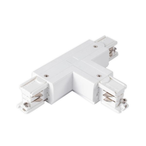 Arcchio connecteur T terre intérieur droite, blanc Arcchio