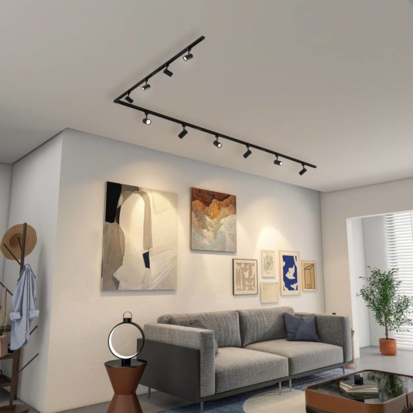 Prios Jorell système monophasé 10 lampes noir PRIOS