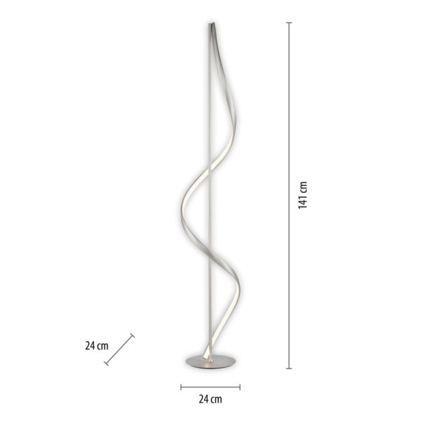 Q-Smart-Home Paul Neuhaus Q-Swing lampadaire LED, acier Q-Smart-Home