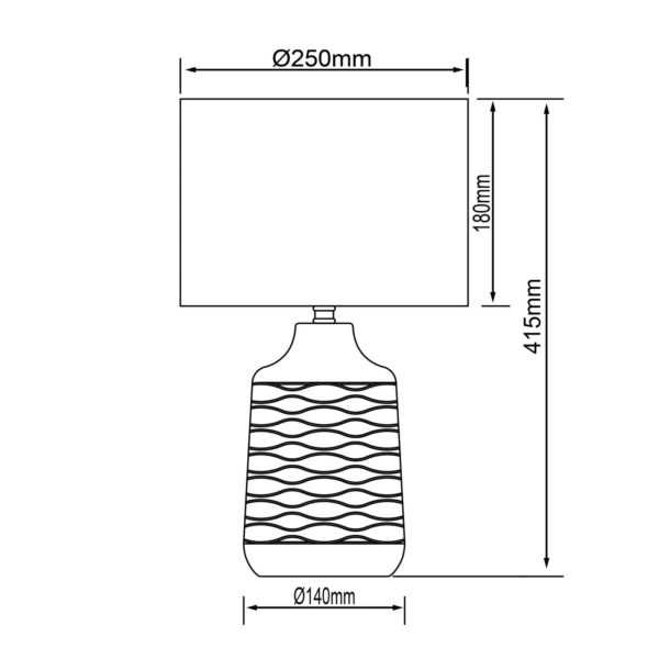 Brilliant Lampe de table Ilysa, tissu gris, céramique blanc Brilliant