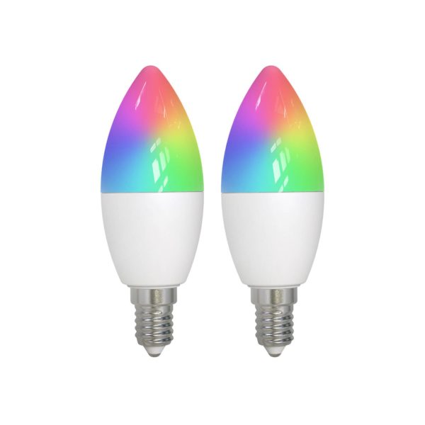 LUUMR Smart E14 4,9W CCT RVB ZigBee Tuya Hue 2er LUUMR