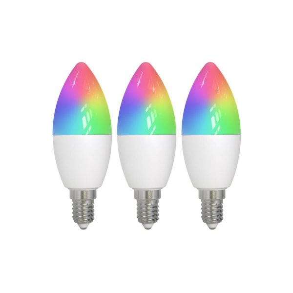 LUUMR Smart E14 4,9W CCT RVB ZigBee Tuya Hue 3er LUUMR