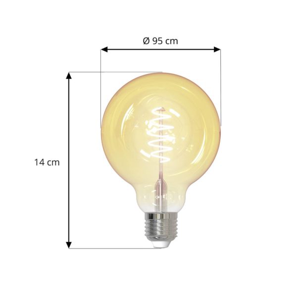 LUUMR Smart LED E27 G95 4,9W ZigBee Tuya Hue Set de 3 lampes LUUMR