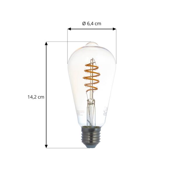 LUUMR Smart E27 ST64 4,9W ZigBee Tuya Hue Set de 3 lampes LUUMR