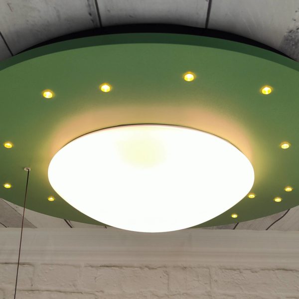 Niermann Standby Plafonnier Starlight avec ciel étoilé, vert Niermann Standby