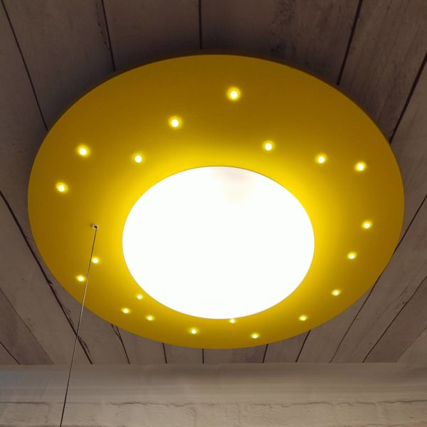Niermann Standby Plafonnier Starlight avec ciel étoilé, jaune Niermann Standby