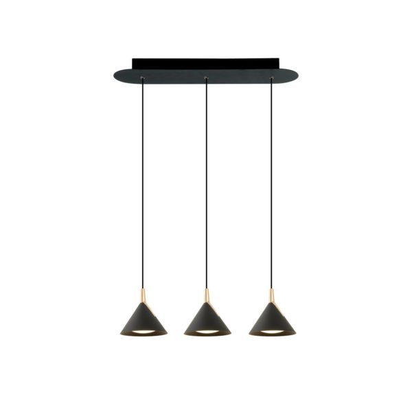 Viokef Suspension LED Jolly, à 3 lampes, linéaire Viokef