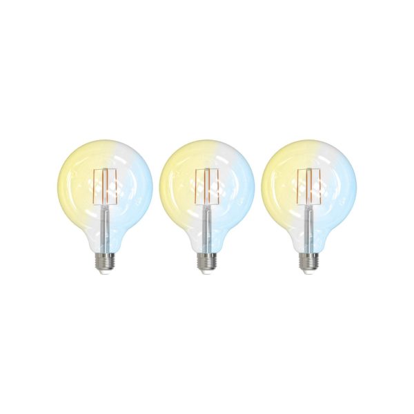 LUUMR Smart LED Filament Set de 3 ampoules E27 G125 7W claires Tuya LUUMR