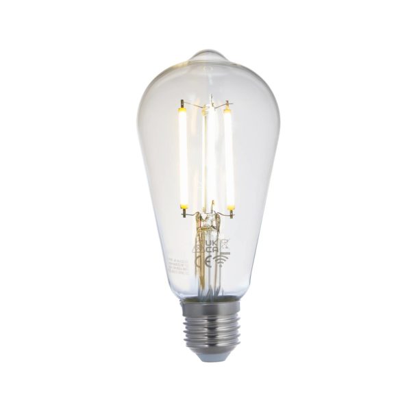 LUUMR Smart LED Filament, lot de 2, E27, ST64, 7W, Tuya, clair LUUMR
