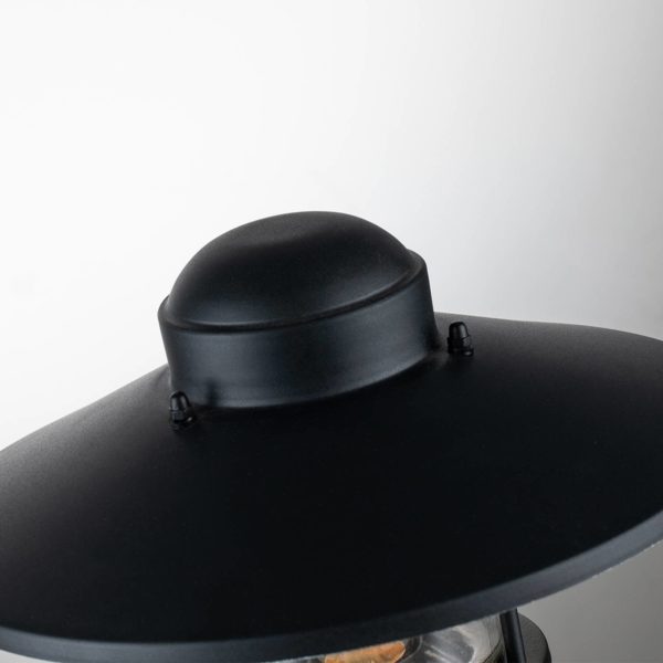 Elstead Luminaire pour socle Klampenborg noir capteur PIR ELSTEAD