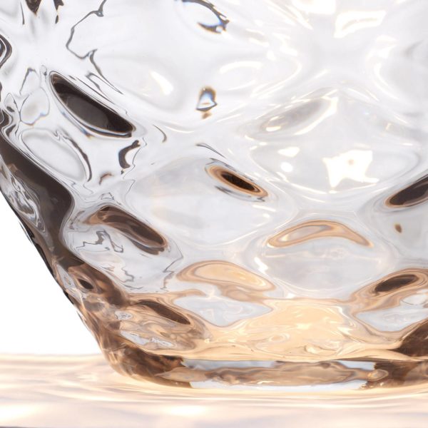 Quintiesse Lampe de table Samara, Ø 45,7 cm, gris, tissu, verre, à 2 lampes Quintiesse
