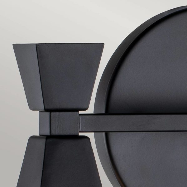 Elstead Applique salle de bain Bowtie, noir mat, 2 lampes ELSTEAD