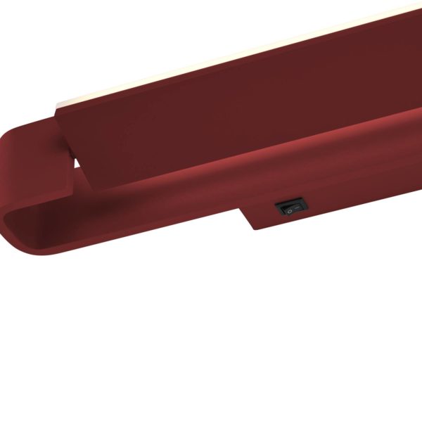 HELL Applique LED Box, pivotante, rouge indien HELL