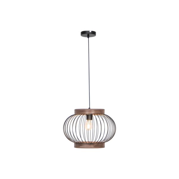 Viokef Suspension Darling en acier et bois, ronde Viokef