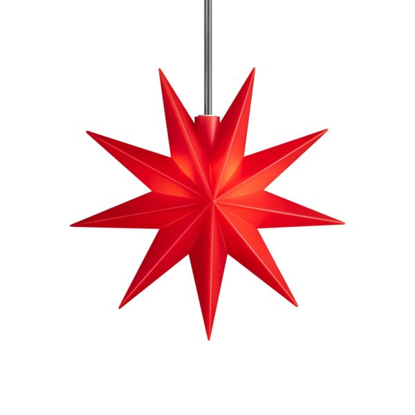 Sterntaler étoile LED 9 branches rouge Sterntaler