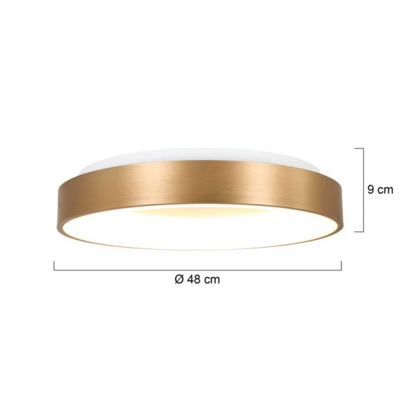 Steinhauer Plafonnier LED Ringlede 2.700 K Ø 48 cm or Steinhauer