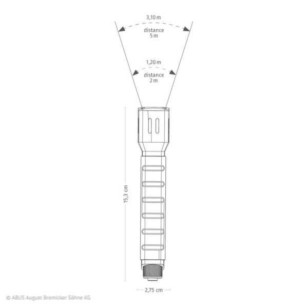 ABUS TL-515 lampe de poche LED, IP44, 15 cm Abus