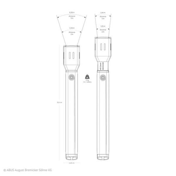 ABUS TL-530 lampe de poche LED, IP44, 31 cm Abus
