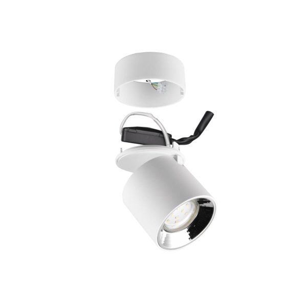 Trio Lighting Spot pour plafond Guayana GU10 à 1 lampe blanc Trio Lighting