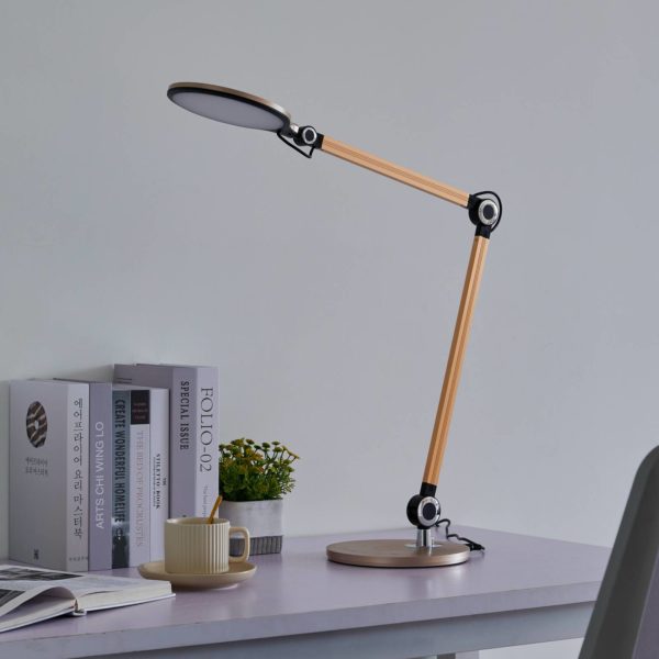 Lindby Nyxaris lampe de table LED, CCT, dorée LINDBY