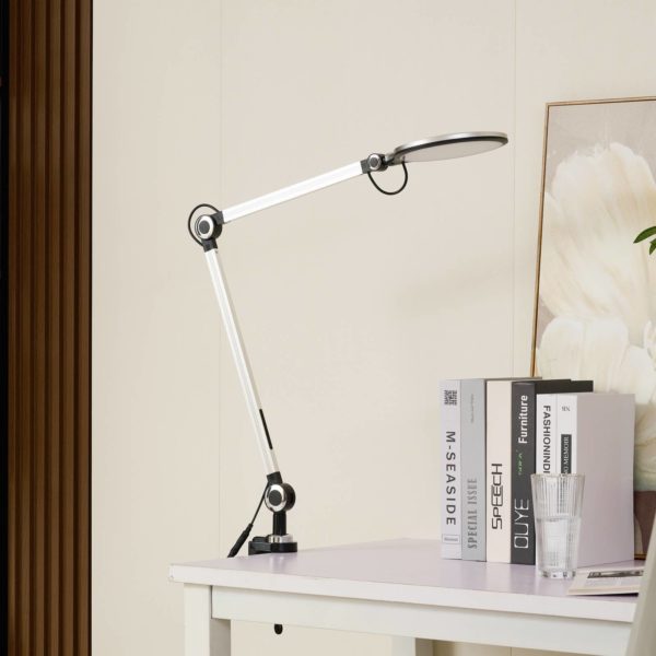 Lindby Nyxaris lampe à pince LED, CCT, argentée LINDBY
