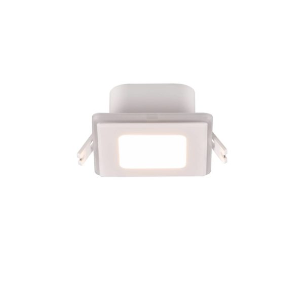 Trio Lighting Lampe encastrée LED Nimbus IP44 8,5×8,5 830 blanc Trio Lighting