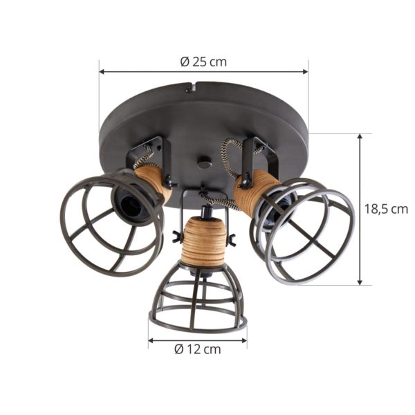 Lindby Arinthea spot pour plafond, à 3 lampes LINDBY