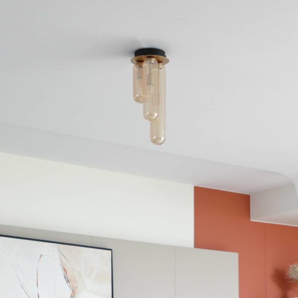 Lucande Freylin plafonnier, à 3 lampes LUCANDE