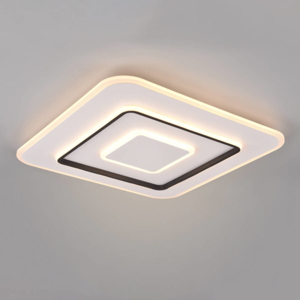 Reality Leuchten Plafonnier LED Jora angulaire, 60 x 60 cm Reality Leuchten